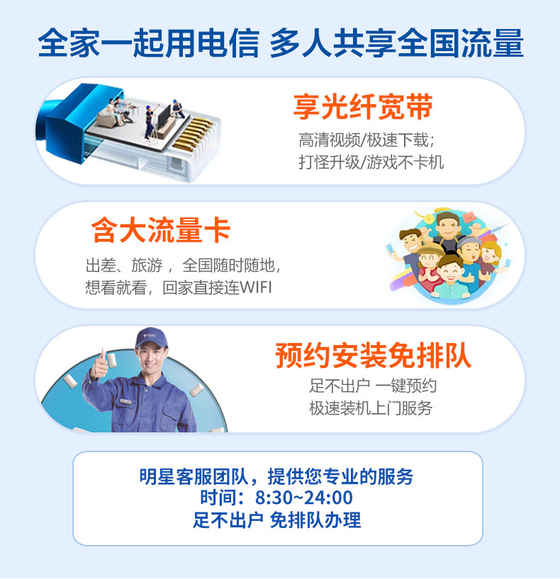 装宽带选电信的优势
