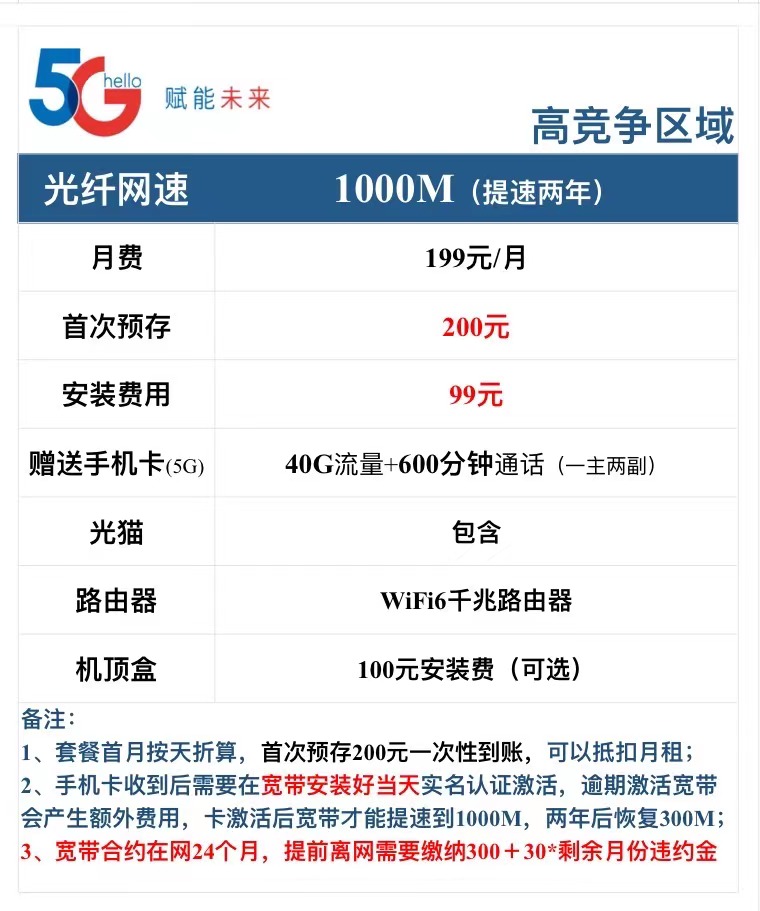 2022广州电信宽带办理套餐资费价格表(包年/月优惠申请）插图6