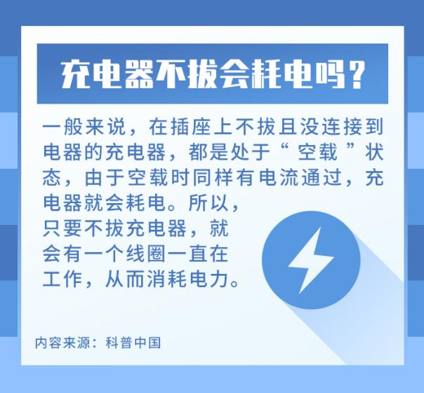 充电器不拔掉会耗电吗？