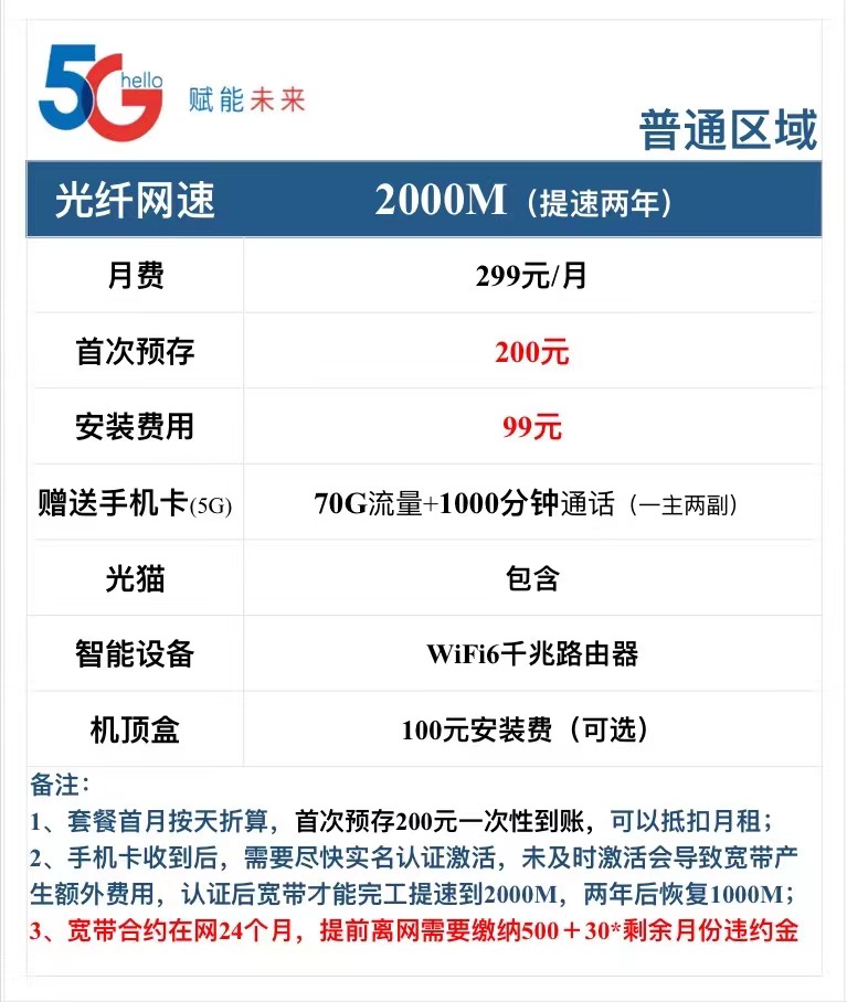 2022广州电信宽带办理套餐资费价格表(包年/月优惠申请）