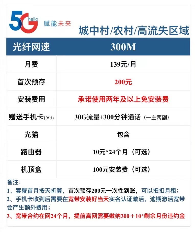2022广州电信宽带办理套餐资费价格表(包年/月优惠申请）
