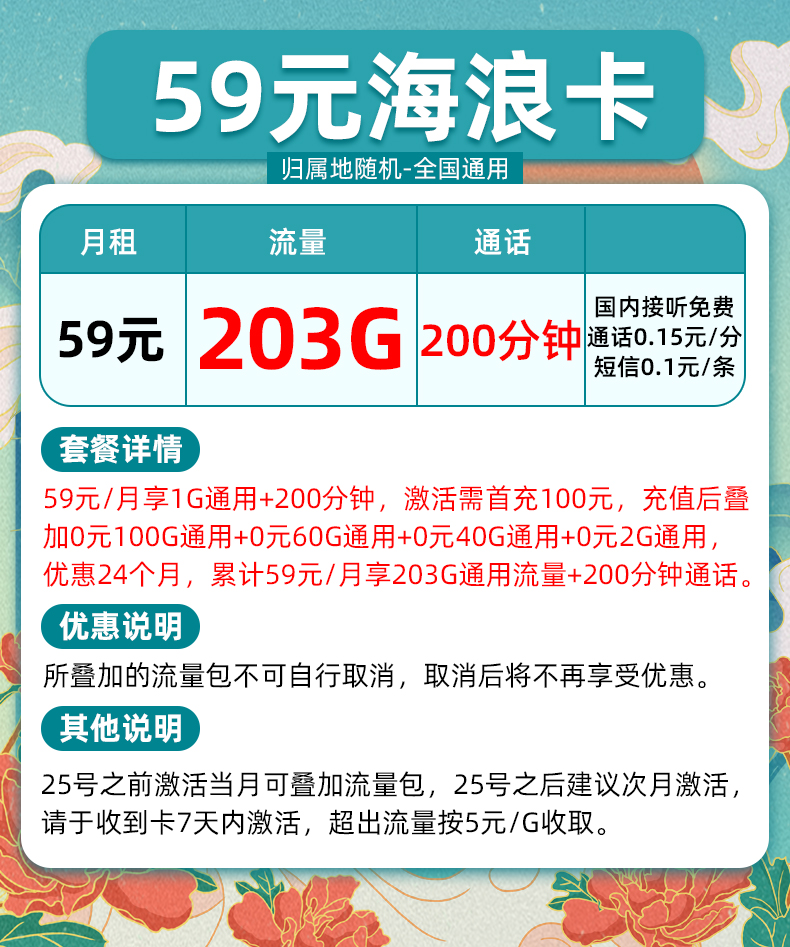 电信纯流量上网卡不限速5g手机卡电话卡全国通用校园星卡大王卡