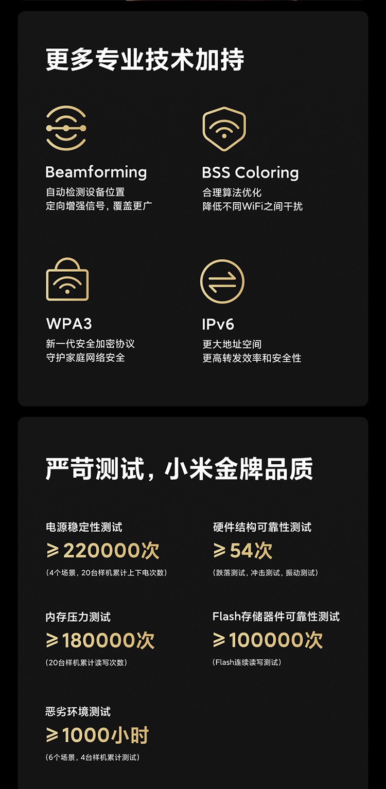 小米5G双频WIFI6高端路由器9000M速率,无线穿墙千兆家用智能路由器AX9000