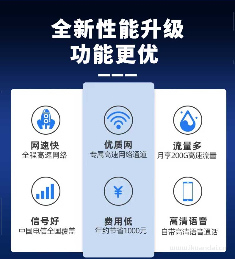 云南昆明流量卡39元100G全国通用流量APP不限速