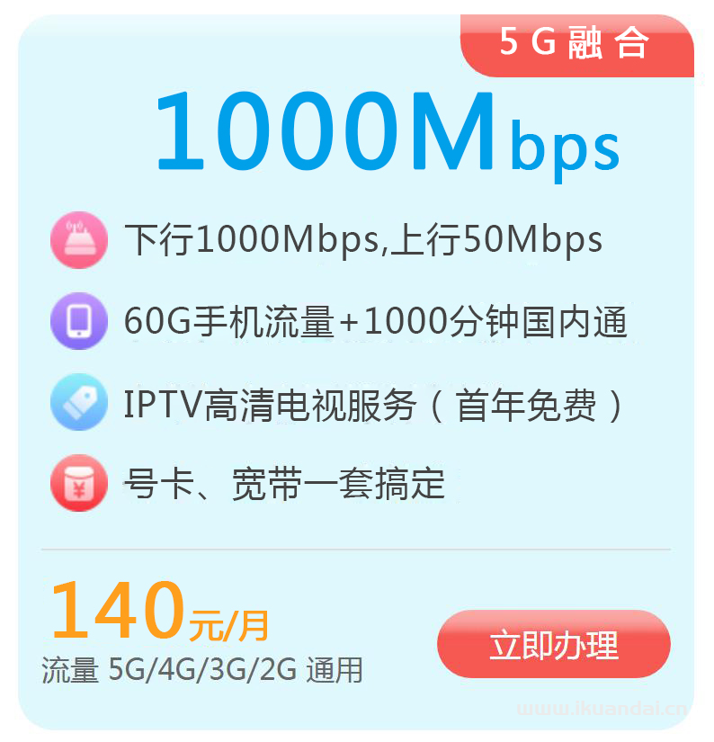 广州联通宽带新装办理,60元包月宽带独享1000M宽带插图6