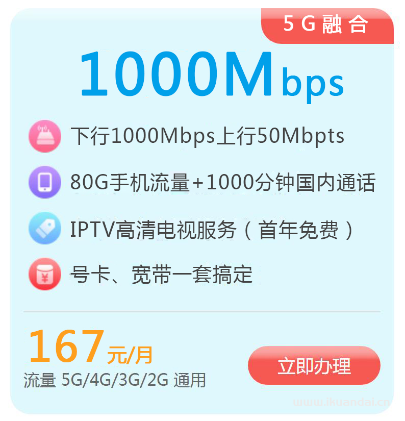 广州联通宽带新装办理,60元包月宽带独享1000M宽带插图8