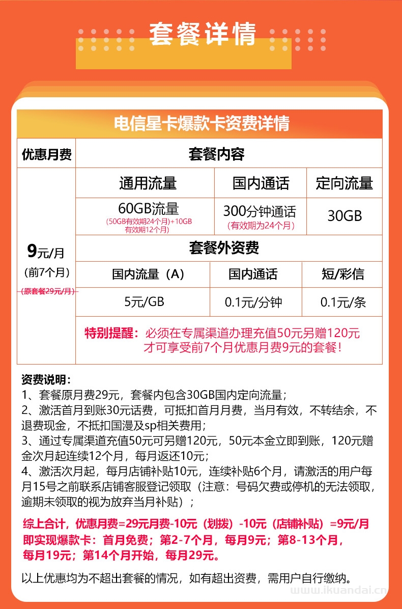 2022电信星卡纯流量上网卡套餐介绍（手机无线流量卡申请办理）