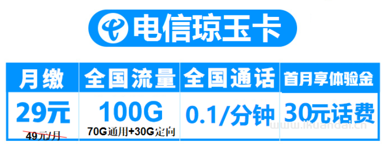 2022年电信流量卡排行前十推荐（19元-39元100G套餐介绍）