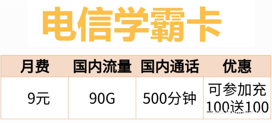 2022年电信流量卡排行前十推荐（19元-39元100G套餐介绍）
