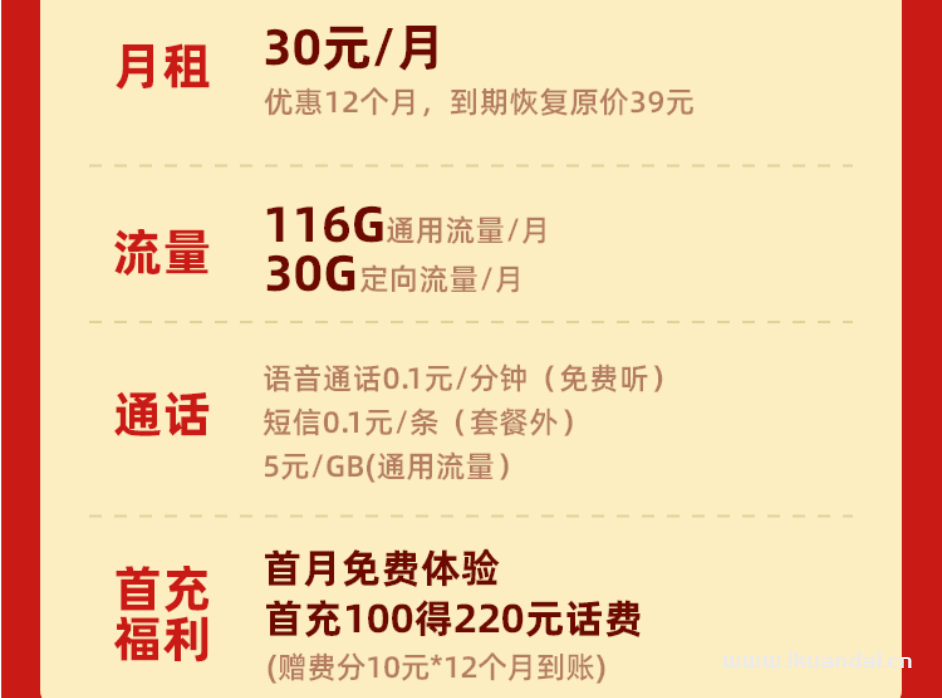 电信流量卡30元146G套餐介绍（2023手机卡办理入口）