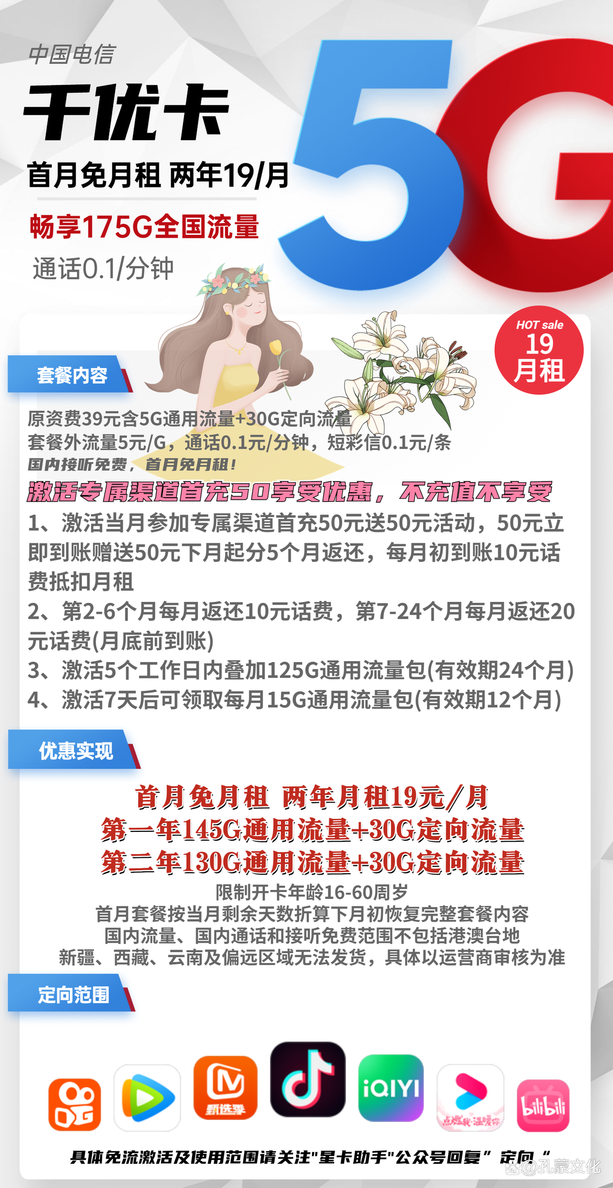 电信无限流量卡永久套餐排名（免费申请入口）插图4
