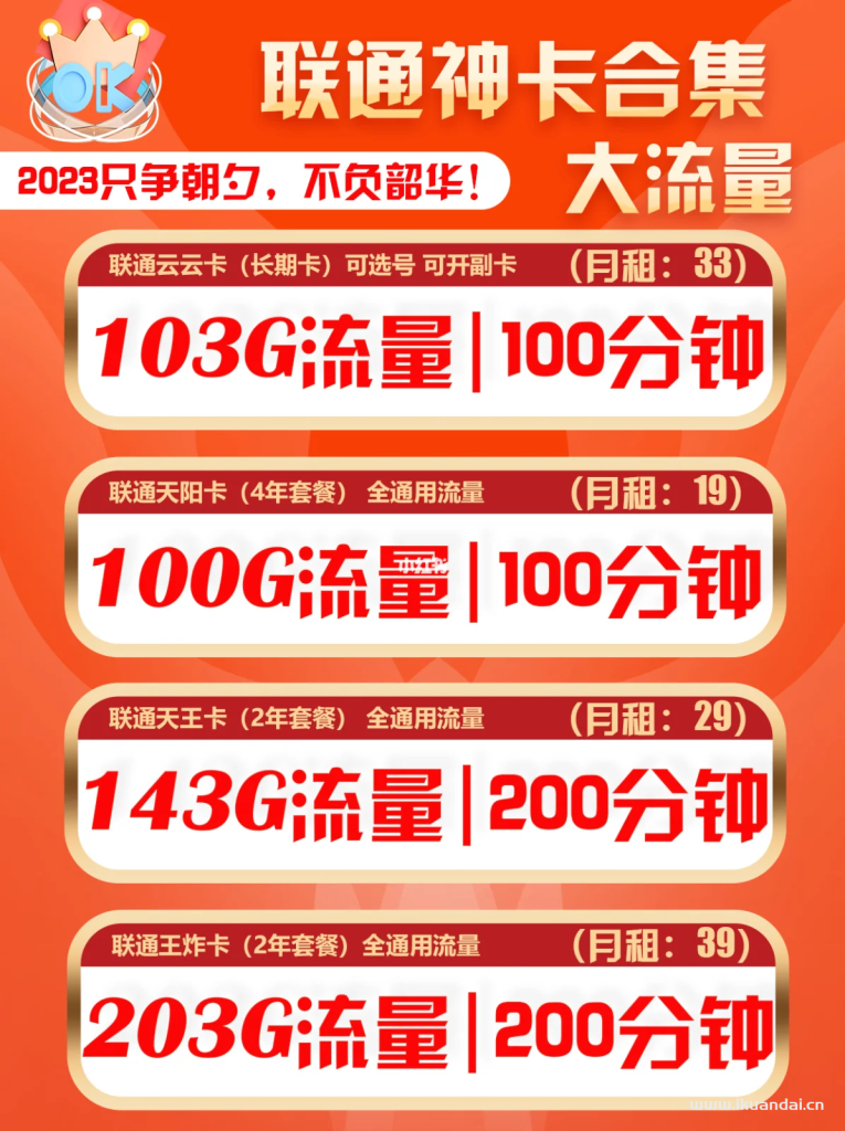 2023年2月最超值的流量卡套餐精选合集