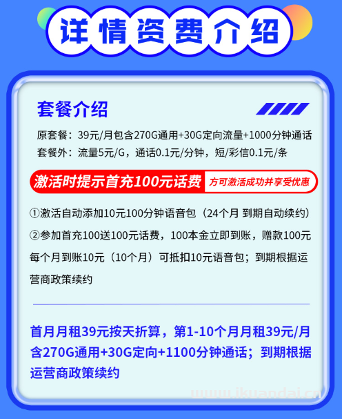 克拉玛依电信流量卡办理（300G全国流量+1100分钟通话手机套餐）