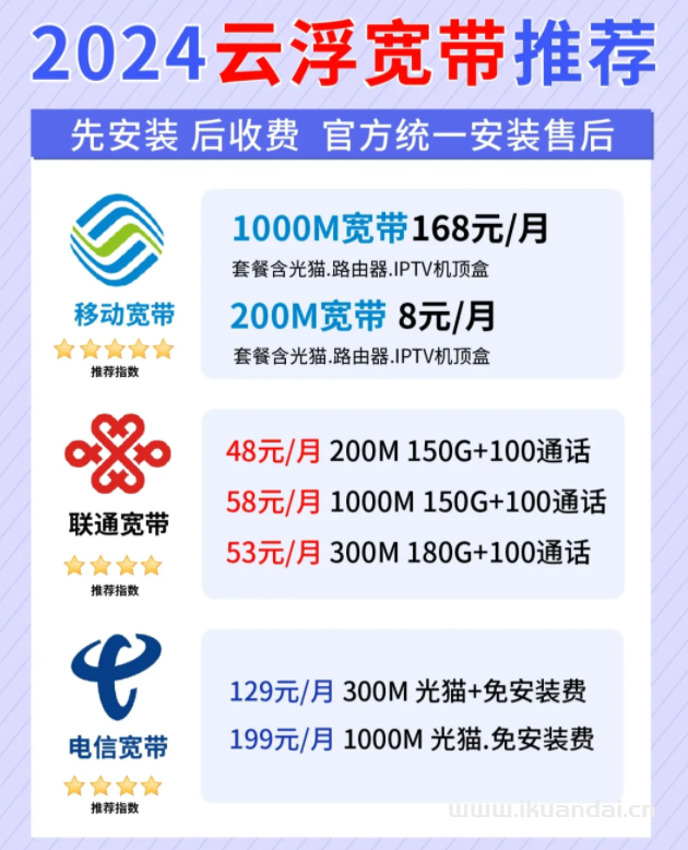 云浮宽带办理攻略 哪家宽带更划算