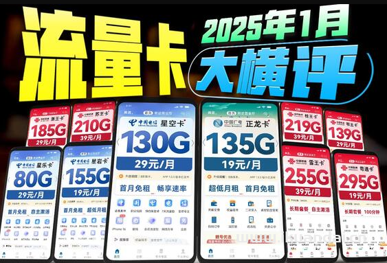 2025年全网手机流量卡套餐大全（无限流量办理详细介绍）