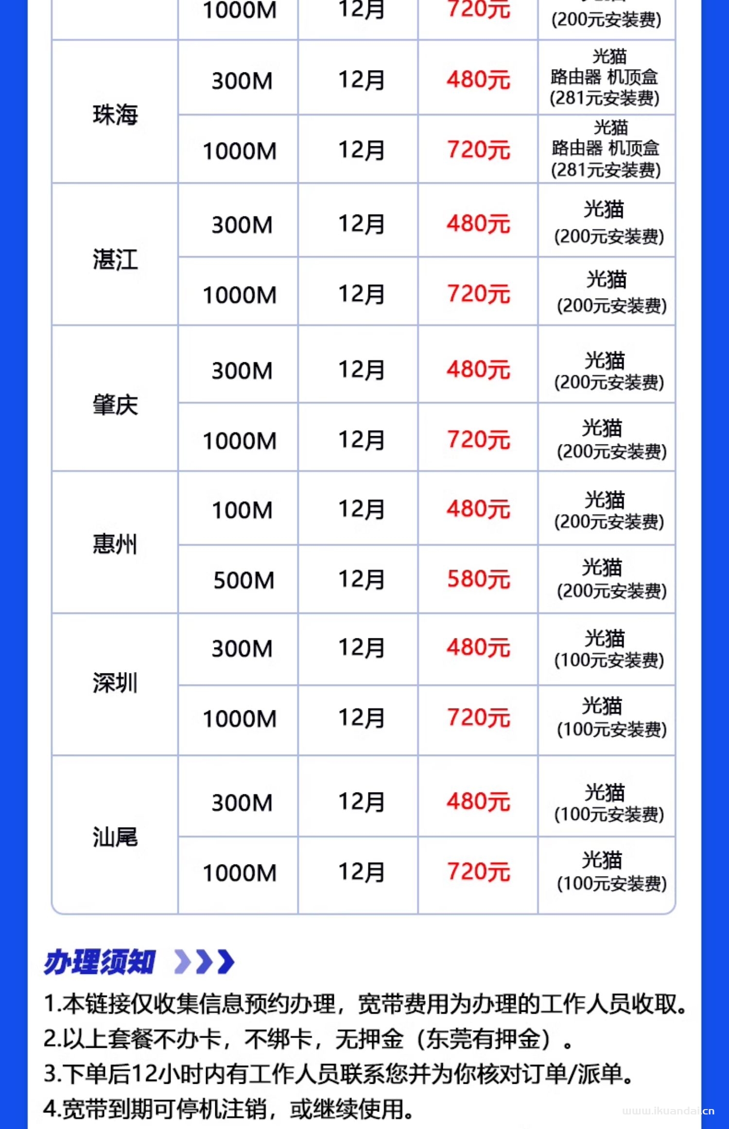 移动宽带办理 - 2025年中国移动宽带套餐价格资费大全