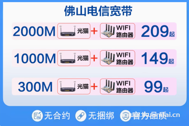 2025年佛山电信宽带套餐价格表（佛山电信营业厅宽带办理安装）